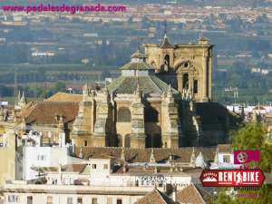 Catedral de Granada - bicicleta de alquiler rent a bike granada