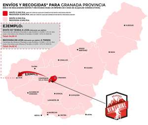 Mapa RentaBike Granada Precios